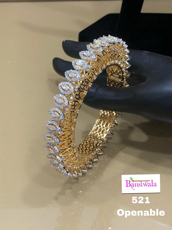 Designer Golden Diamond studded bangle