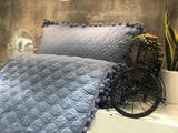 Cool Grey  Bubble lace bed spread
