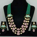 Kundan Bead Necklace Set