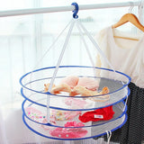 FOLDABLE 2 LAYER CLOTHES DRYING BASKET