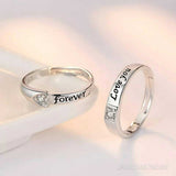 Love Ring Eternal Diamond Opening Couple Alive Silver