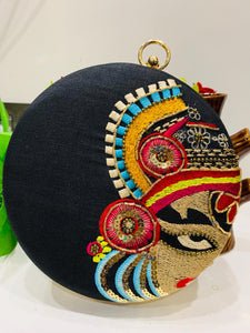 Royal Kathakali Clutch Bags For Women