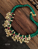 Classic Gold Tone Temple Thread  Work Necklace for Women
