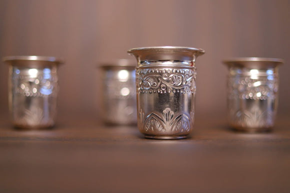 Set of four Silver Tumblers