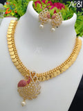 Mayuga Beautiful Golden Necklace Set for Women