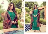 Green Panghat Pashmina Embroidered  Salwar Suit