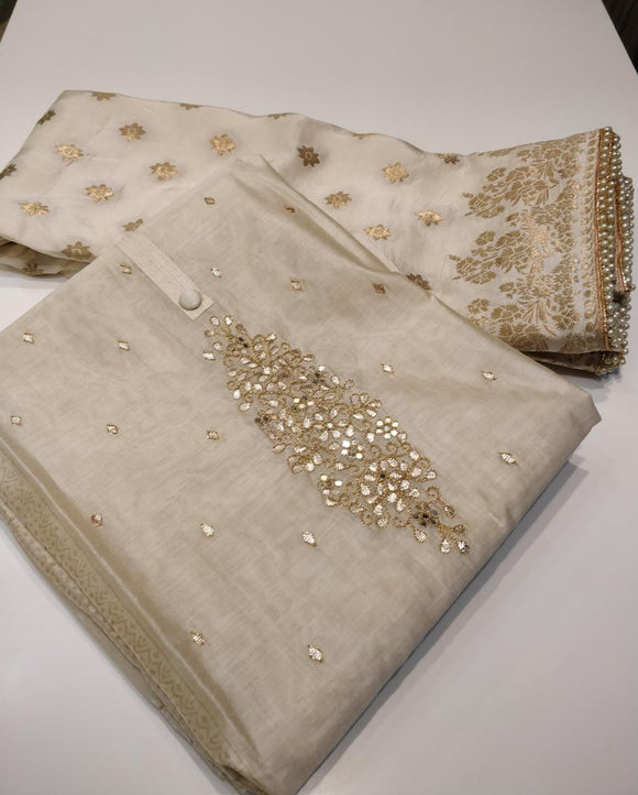 Banarasi Chanderi Silk Suits Manufacturer - Albeli