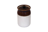 Ceramic/Stoneware Martban in Mustard Contemporary Pickle Oil Spice Container Utility Box (Medium Size, 500 ml)