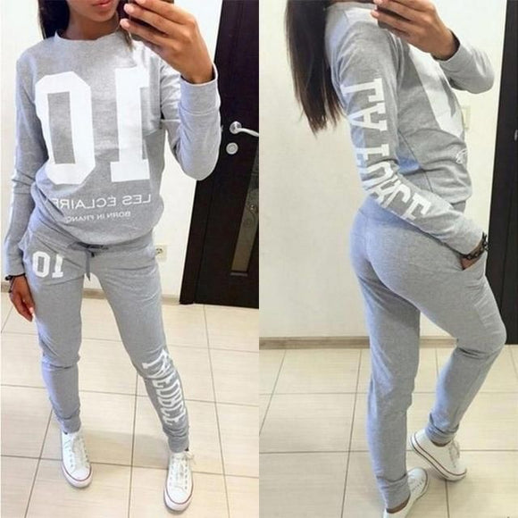 STYLISH GREY TRACK SUITS FOR WOMEN –