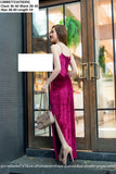 BURGUNDY VELVET PARTY GOWN FOR WOMEN