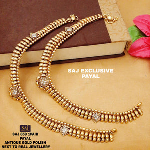 SUBADRA  GOLDEN ANKLETS/PAYAL FOR WOMEN