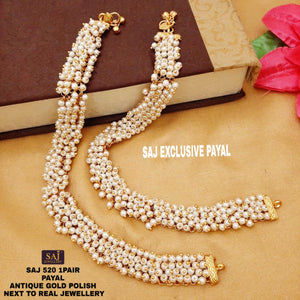 RADHA  GOLDEN ANKLETS/PAYAL FOR WOMEN