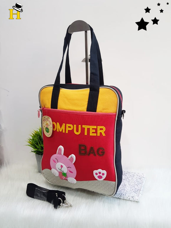 Cartoon Canvas Messenger kids Laptop Bag/ Satchels For Boys girl Casual Teenager Shoulder Bag