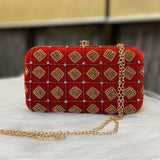 VELVET CLUTCH BAG FOR WOMEN