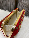 VELVET CLUTCH BAG FOR WOMEN