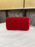 VELVET CLUTCH BAG FOR WOMEN