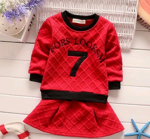 Red Cute pie Alluring Dress For Girls