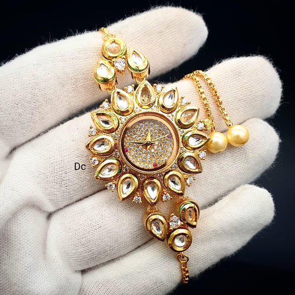 New Fashion Kundan  Jewellery Bracelet Watches For Women