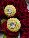 KUNDAN MEENAKARI STUD /EARRINGS FOR WOMEN