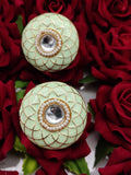 KUNDAN MEENAKARI STUD /EARRINGS FOR WOMEN