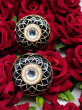 KUNDAN MEENAKARI STUD /EARRINGS FOR WOMEN
