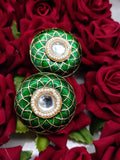 KUNDAN MEENAKARI STUD /EARRINGS FOR WOMEN
