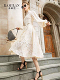 BEAUTIFUL  WHITE  COLOR LONG LACE DRESS /PARTY DRESS FOR WOMEN/VESTIDOS