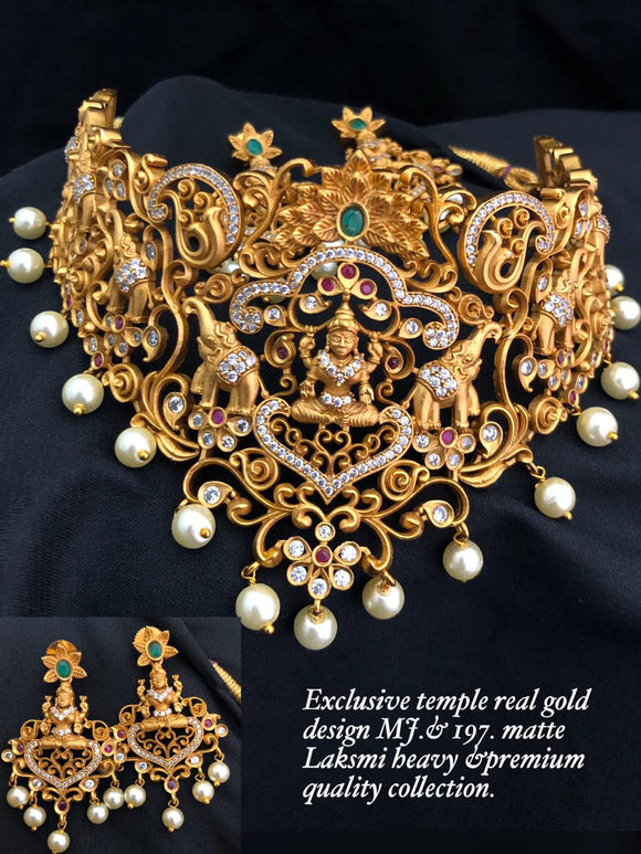 LAKSHMI NECKLACE  SET GHERU POLISH  FOR WOMEN