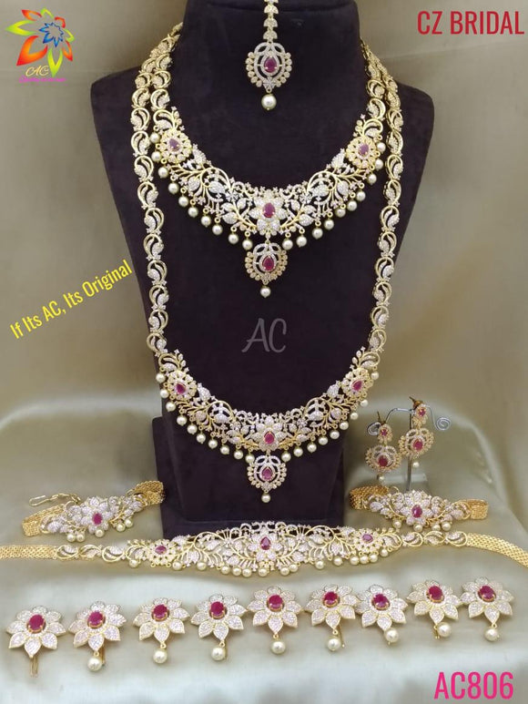 Devasena Complete Bridal Jewellery Set for Women – www.soosi.co.in