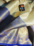 TANCHU SAREE WITH KANJIVARAM BORDERS