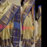 TANCHU SAREE WITH KANJIVARAM BORDERS