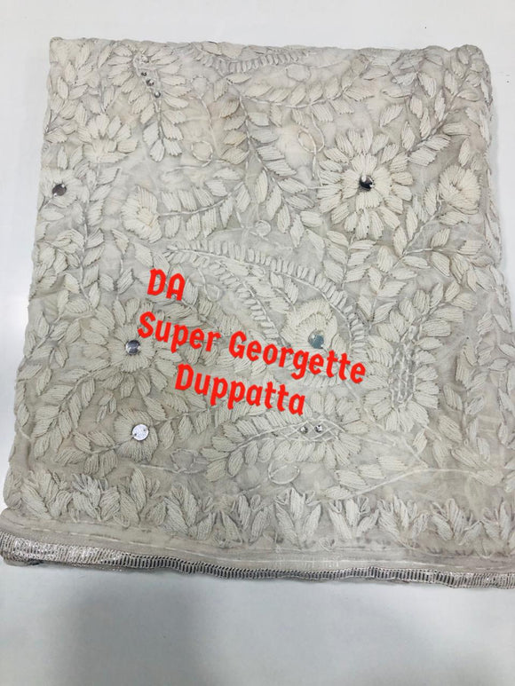 Limited edition Beautiful Super Georgette Dupatta (Fully handwork)Dupatta