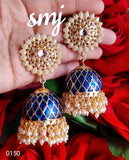 ORIGINAL QUALITY ENAMEL DABI KUNDAN JUMKA FOR WOMEN