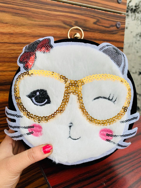KITTY ROUND  CLUTCH BAG FOR WOMEN