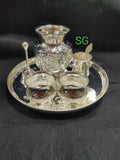 Full set German Silver washable Pooja thali