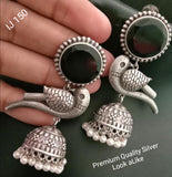 OXIDISED SILVER JUMKA FOR WOMEN