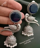 OXIDISED SILVER JUMKA FOR WOMEN