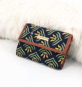 BLACK IKAT Fold Wallet FOR WOMEN - Main Image