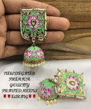 NEW DESIGNER MEENAKARI EARRINGS WITH JUMKA FOR WOMEN