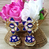 FLOWER MEENAKARI JUMKA FOR WOMEN