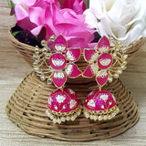 FLOWER MEENAKARI JUMKA FOR WOMEN