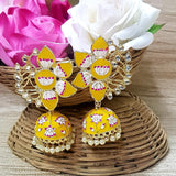 FLOWER MEENAKARI JUMKA FOR WOMEN