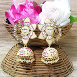 FLOWER MEENAKARI JUMKA FOR WOMEN