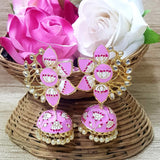 FLOWER MEENAKARI JUMKA FOR WOMEN