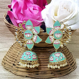 FLOWER MEENAKARI JUMKA FOR WOMEN