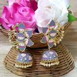 FLOWER MEENAKARI JUMKA FOR WOMEN