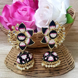 FLOWER MEENAKARI JUMKA FOR WOMEN