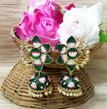 FLOWER MEENAKARI JUMKA FOR WOMEN
