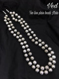 OXIDISED SILVER BEAD NECKLACE FOR WOMEN