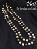 OXIDISED SILVER BEAD NECKLACE FOR WOMEN